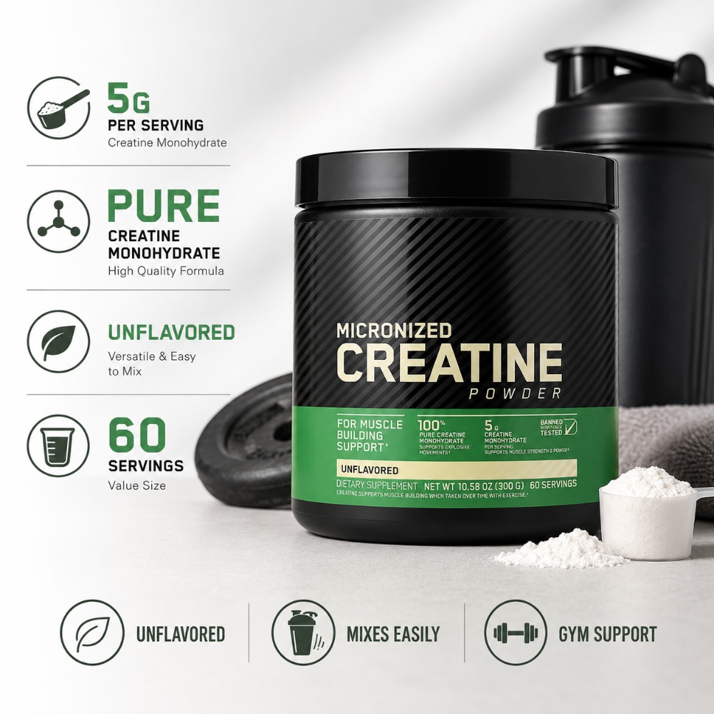 Fitness With Nutrition - Creatina Monohidratada em Pó 300g: Suporte