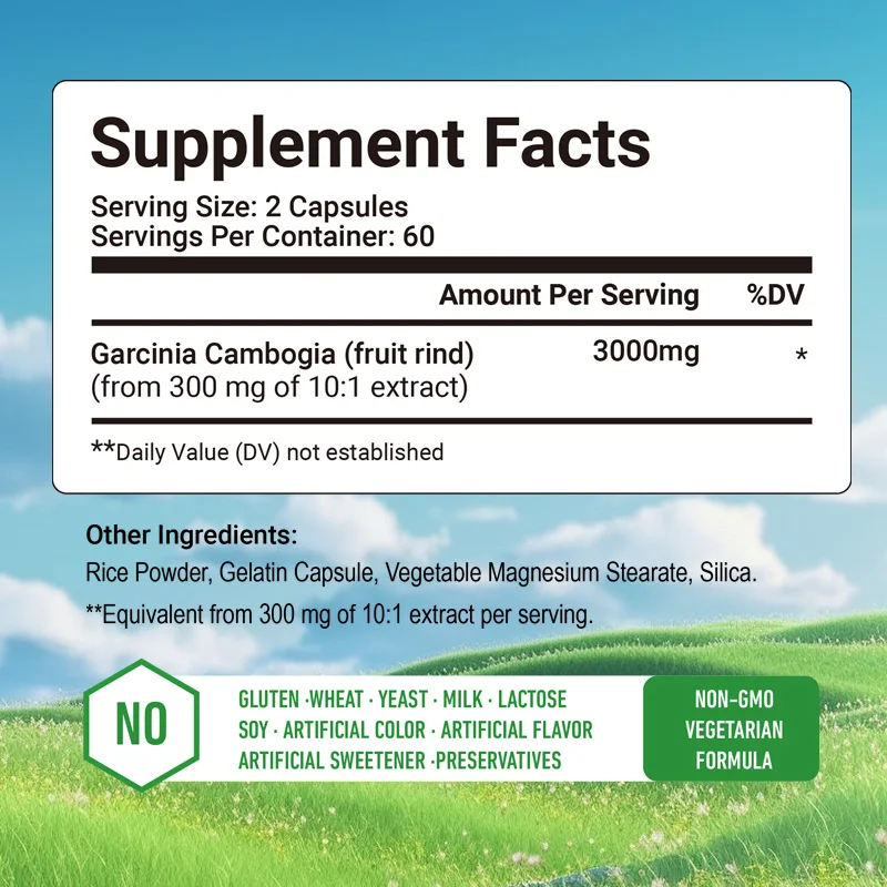 Cápsulas de Garcinia Cambogia  - Garcinia Cambogia Extract avaliação e preço